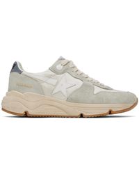 Golden Goose - Gray & Off-white Running Sole Sneakers - Lyst