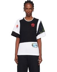 Marine Serre - Regenerated Graphic Jersey Layered T-Shirt - Lyst