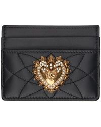 Dolce & Gabbana - Porte-cartes devotion noir - Lyst