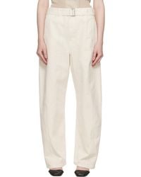 Lemaire - Off- Twisted Belted Jeans - Lyst