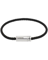 Le Gramme - Bracelet nato 'le 7 g' noir en corde - Lyst