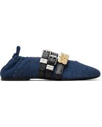 Ganni - Sue Triple Ballerina Flats - Lyst