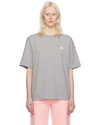 Acne Studios - Gray Relaxed-fit T-shirt - Lyst