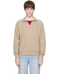 Ami Paris - Cotton Zipped Embossed Ami De Coeur Sweatshirt - Lyst