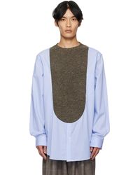 Bless - Ssense Exclusive N°80 Frontinsertpullover Shirt - Lyst