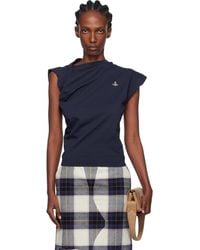 Vivienne Westwood - T-Shirt Hebo Bleu Marine - Lyst