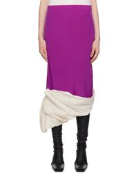 Colleen Allen - Ssense Exclusive & Silk Habotai & Calico Midi Skirt - Lyst