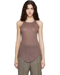 Rick Owens - Tower Basic Rib Tank Top - Lyst