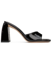 BY FAR - Black Michele Heeled Sandals - Lyst