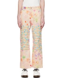 Collina Strada - Off- Doodle Flower Chason Jeans - Lyst