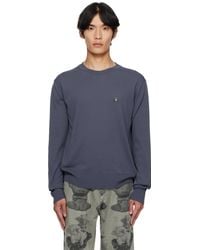 Vivienne Westwood - Pull Alex Bleu À Encolure Arrondie - Lyst