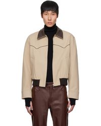 Ernest W. Baker Western Harrington Jacket in Black for Men Ernest W. Baker Western Harrington Jacket in Black for Men
