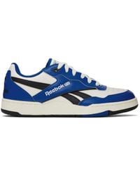 Reebok - Blue & White Bb 4000 Ii Sneakers - Lyst