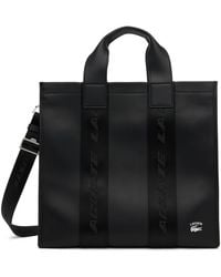 Lacoste - Black Contrast Print Tote - Lyst
