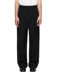 Bottega Veneta - Wool Faille One Pleat Wide Leg Trousers - Lyst