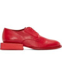 Jacquemus Red Leather Clown Oxfords