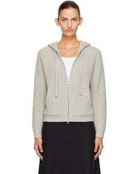 DUNST - Hooded Knit Cardigan - Lyst