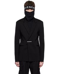 Givenchy - Veston noir à cadenas en u - Lyst