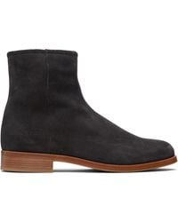 Common Projects - Suede Zipper Boots - Lyst