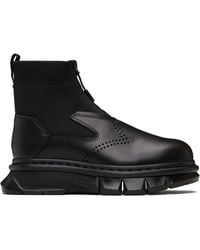 Dr. Martens Durrow Zip Boots in Black | Lyst