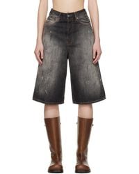 Acne Studios - Loose Fit Denim Shorts - Lyst