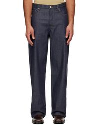 A.P.C. - Jean Aaron Bleu Marine - Lyst