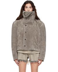Rick Owens - Tower Biker Jumbo Stooges Leather Jacket - Lyst