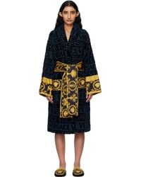 Versace - ネイビー 'I Heart Baroque' バスローブ - Lyst