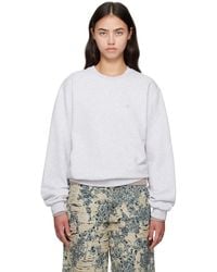 Acne Studios - Crew Neck Fleece Sweatshirt - Lyst