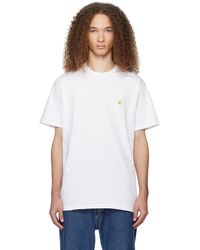 Carhartt - T-shirt chase blanc - Lyst