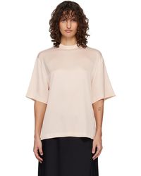Lisa Yang - Silk Oversized Round Neck T-Shirt - Lyst