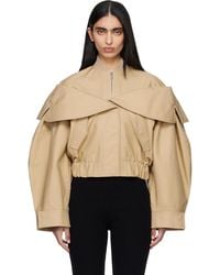Ganni - Cotton Bomber Jacket - Lyst