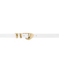 BY FAR - Ssense Exclusive White Moore Belt - Lyst