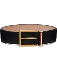 Thom Browne - Soft Pebble Grain Metal Loop Belt - Lyst