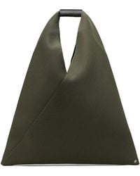 MM6 by Maison Martin Margiela - Green Small Classic Triangle Tote - Lyst