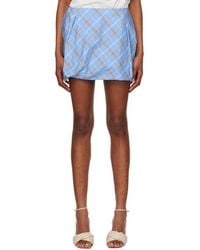 MSGM - Check Miniskirt - Lyst