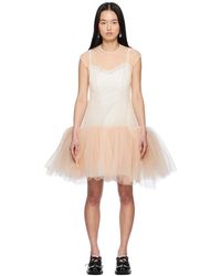 Simone Rocha - ベージュ Ballet Tutu ノースリーブ ミニドレス - Lyst