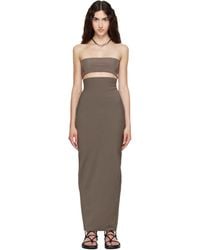 Rick Owens - Tower Dirt Pillar Maxi Skirt - Lyst