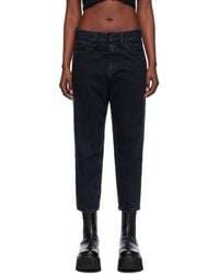 R13 - Black Tailored Drop Jeans - Lyst