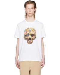 PS by Paul Smith - T-shirt blanc à image de crâne - Lyst