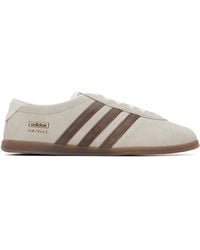adidas Originals - Off- & Taupe Gazelle Lo Pro W Sneakers - Lyst