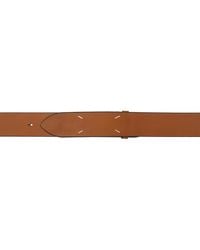 Maison Margiela - Tan Four Stitches Belt - Lyst