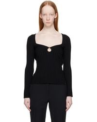 Stella McCartney - Black V-neck Sweater - Lyst