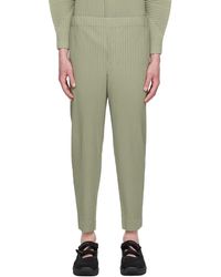 Homme Plissé Issey Miyake Navy Monthly Color December Trousers in