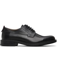 HUGO - Logo Tab Leather Derbys - Lyst