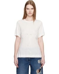 Simone Rocha - Gathered Bust Bow T-Shirt - Lyst