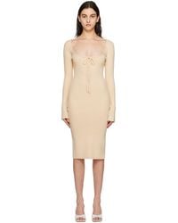 GUIZIO - Bow Midi Dress - Lyst
