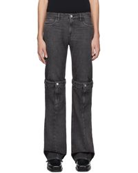 Coperni - Black Open Knee Jeans - Lyst