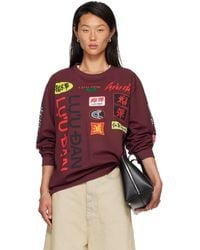 Lu'u Dan - Burgundy Oversized Long Sleeve T-Shirt - Lyst
