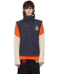 Moncler Genius - 1 Moncler Jw Anderson Navy Tryfan Down Vest - Lyst